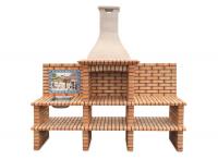 Ref. 210 - 235 cm x 57 cm x 220 cm, CxLxA | Grelhador 60 cm x 40 cm, CxL | 900 kg